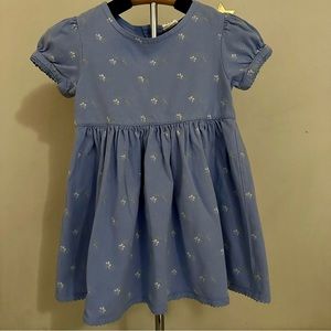 Baby Gap Blue Floral Dress 18 - 24 Months